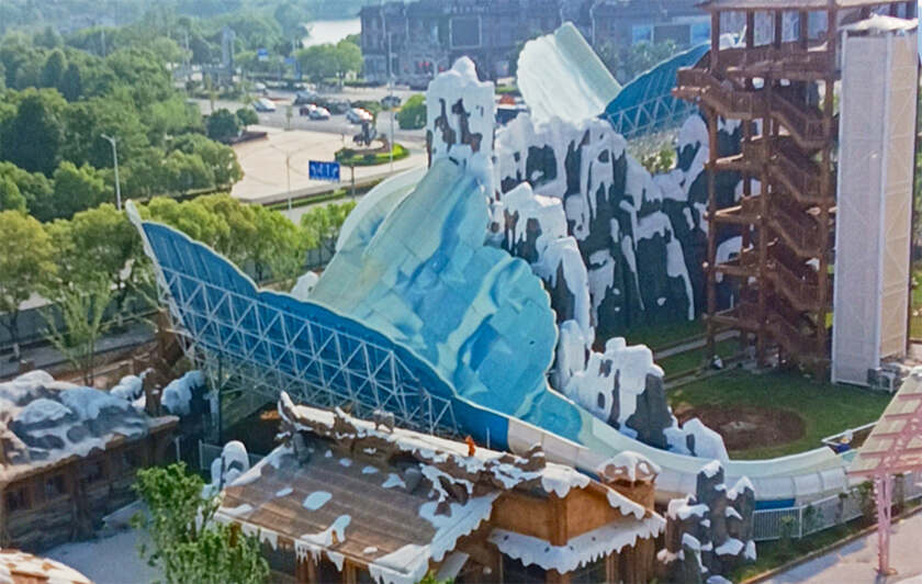 赣中首座综合性现代主题乐园！江西吉安欢乐世界水上游乐设备进入试滑验收阶段